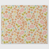 Vintages Blumenpapier Geschenkpapier (Flach)