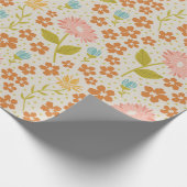 Vintages Blumenpapier Geschenkpapier (Ecke)