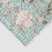 Vintages Blumenpapier Seidenpapier (Ausschnitt)