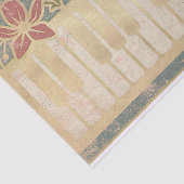 Vintages Blumenpiano Seidenpapier (Ausschnitt)