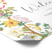 Vintages Blumenposter Poster (Ecke)