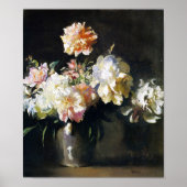 Vintages Blumenposter Poster (Vorne)