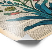🌸 Vintages Blumenposter-Wörterbuch Fotodruck (Ecke)