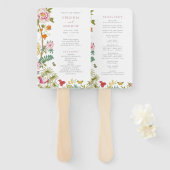 Vintages Blumenprogramm Fächer (Vorne und Hinten)