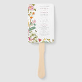 Vintages Blumenprogramm Fächer (Vorderseite)