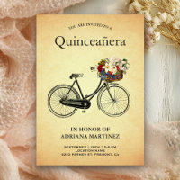 Vintages Blumenrad 15. Geburtstag Quinceanera