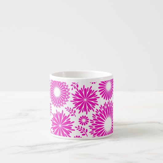 Vintages Blumenrosa Espresso/Jumbo-Tasse Espressotasse (Vorderseite)