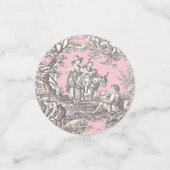 Vintages, blumenrosa graues Spielzeug Konfetti (Klein Vorderseite)