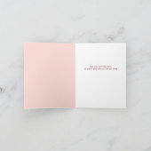 Vintages Blumenrosa Weihnachten individuell anpass Karte (Innenseite)