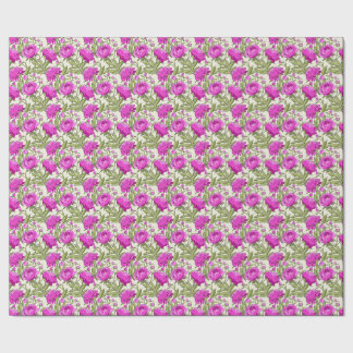 Vintages, blumenrosafarbenes Papppapier Geschenkpapier