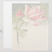 Vintages Blumensandpapier (Vorne/Hinten)