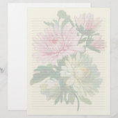 Vintages Blumensandpapier (Vorne/Hinten)