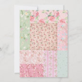 Vintages Blumenschrapbuch Einladung (Rückseite)