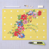 Vintages Blumenseidenpapier Seidenpapier (Handwerk)