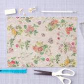 Vintages Blumenseidenpapier Seidenpapier (Handwerk)