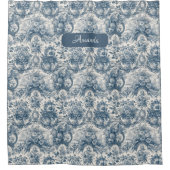 Vintages Blumenstrauß Duschvorhang (Vorderseite)