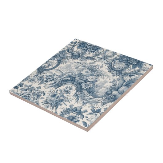 Vintages Blumenstrauß Fliese (Seite)