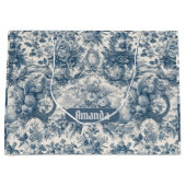 Vintages Blumenstrauß Große Geschenktüte (Vorderseite)