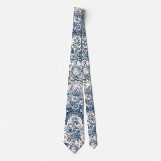 Vintages Blumenstrauß Krawatte (Vorderseite)