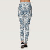 Vintages Blumenstrauß Leggings (Rückseite)