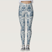 Vintages Blumenstrauß Leggings (Vorderseite)