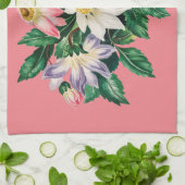 Vintages Blumenstrauß Pink Küchentuch (Gefaltet)