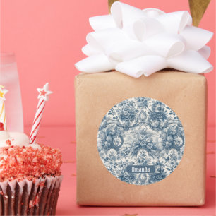 Vintages Blumenstrauß Runder Aufkleber