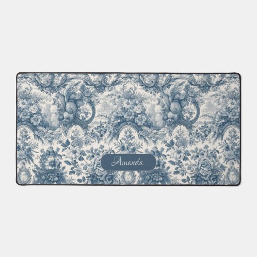 Vintages Blumenstrauß Schreibtischunterlage (Vorderseite)