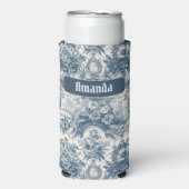 Vintages Blumenstrauß Selters Dosenkühler (Seltzer Vorderseite)