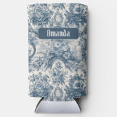 Vintages Blumenstrauß Selters Dosenkühler (Vorderseite)