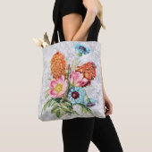 Vintages Blumenstrauß von Blume Tote Tasche (Von Nahem)