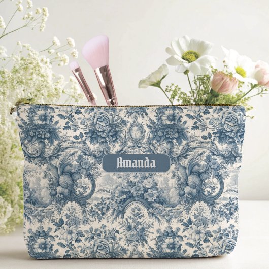 Vintages Blumenstrauß Zubehörtasche