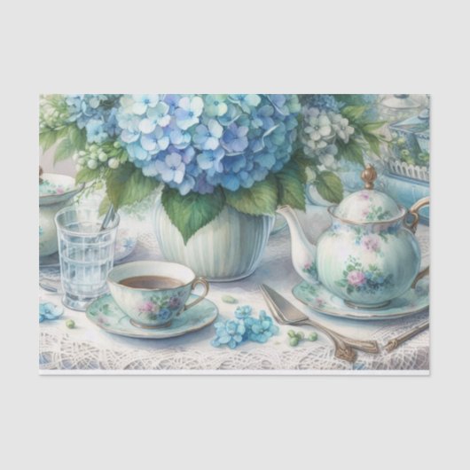 Vintages Blumenteeppich-Party-Tissue Paper Seidenpapier (Vorderseite)