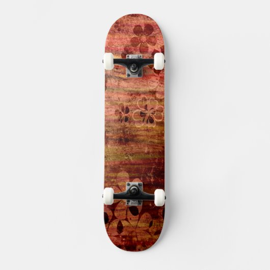 Vintages Blumenwald Skateboard (Vorderseite)
