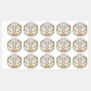 Vintages Blumenwallpaper von William Morris (1879) Etiketten