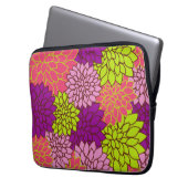 Vintages BlumenWallpapper Laptopschutzhülle (Vorderseite Links)