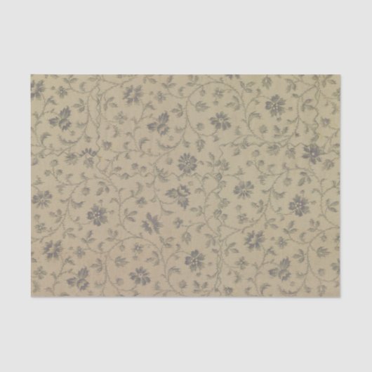 Vintages Blumenzapier Seidenpapier (Vorderseite)