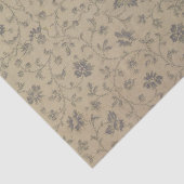 Vintages Blumenzapier Seidenpapier (Ausschnitt)