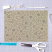 Vintages Blumenzapier Seidenpapier (Handwerk)