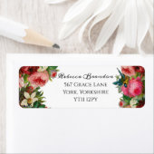 Vintages Blumenzettel (Insitu)