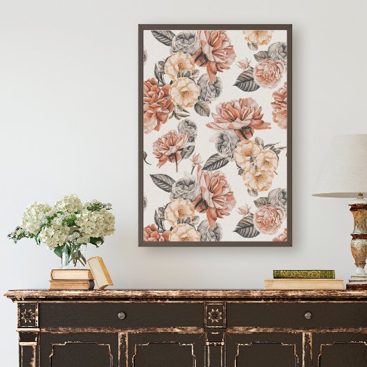 Vintages Blumenzwirnpapier Seidenpapier