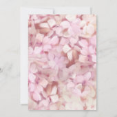 Vintages Blush Pink Hydrangea Brautparty Einladung (Rückseite)