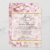 Vintages Blush Pink Hydrangea Brautparty Einladung (Vorne/Hinten)