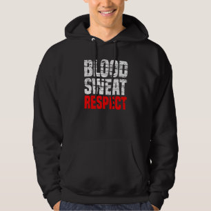 Vintages Blut Schweiß Respekt Gymnastik Fitness Sp Hoodie