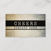 Vintages blutdruckfreies Getränk Rabattkarte (Rückseite)