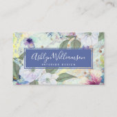 Vintages Blütengold Visitenkarte (Vorderseite)