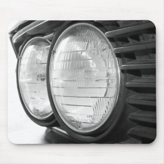 Vintages BMW-Scheinwerfer mousepad (Vorne)