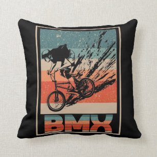 Vintages BMX Bike Boys Bicycle Motorcross Kissen