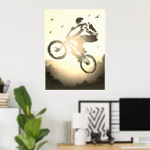 Vintages Bmx Bike - Retro Bmx Poster drucken (Heimbüro)