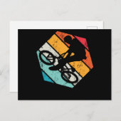 Vintages BMX Reiter Retro Bicycle Stunt Race Postkarte (Vorne/Hinten)